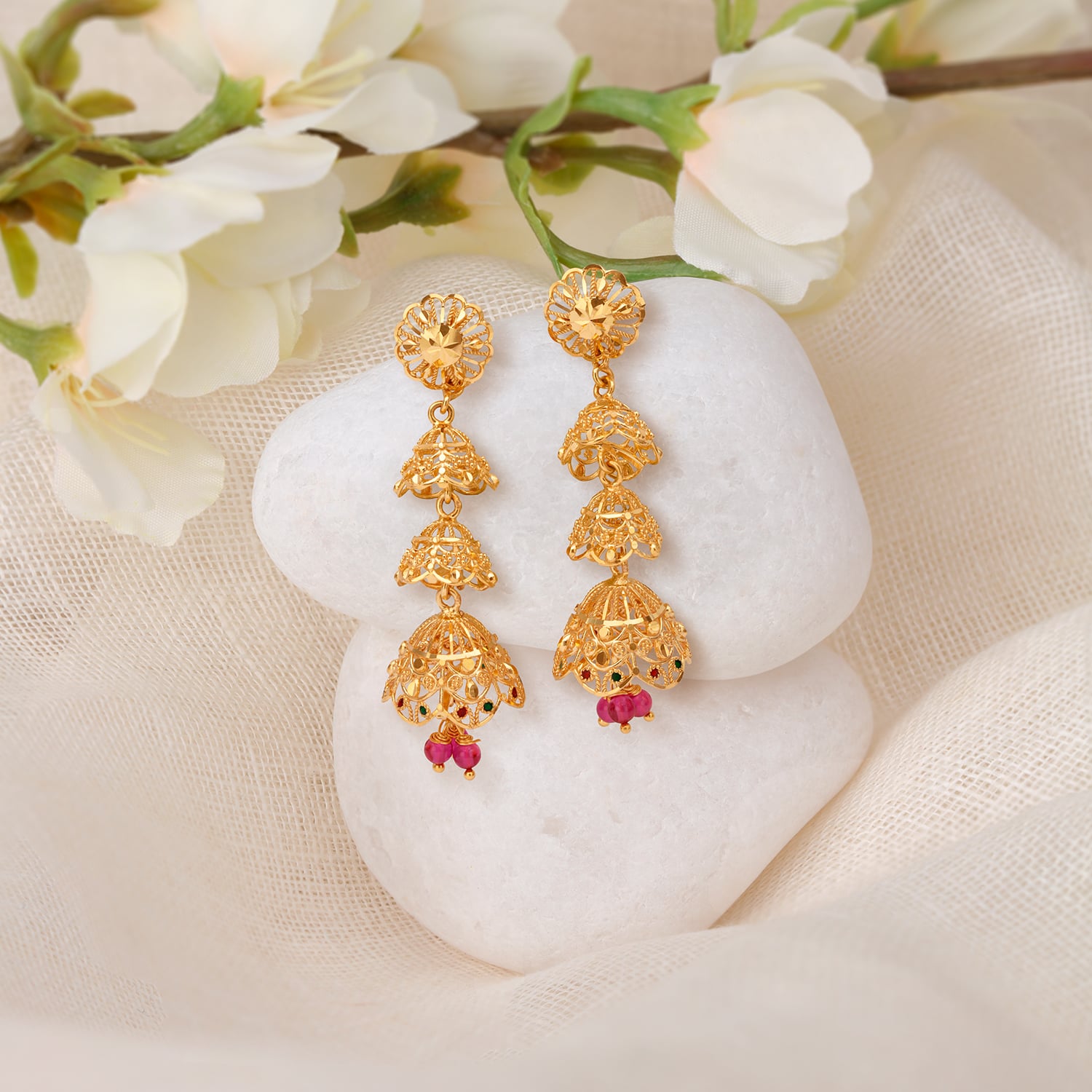 Radiant Traditional Jhumkas,,hi-res image number null