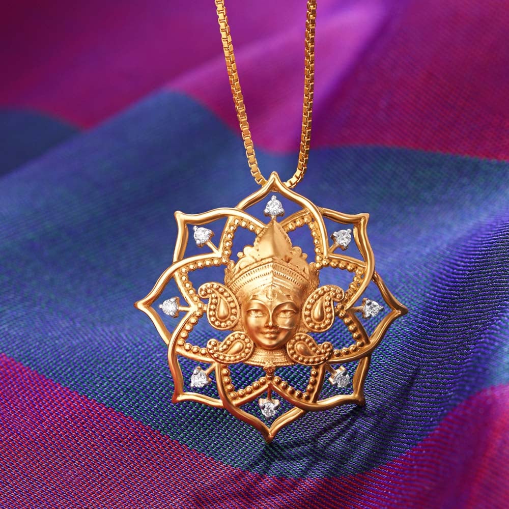 Beautiful Goddess Durga Pendant,,hi-res image number null
