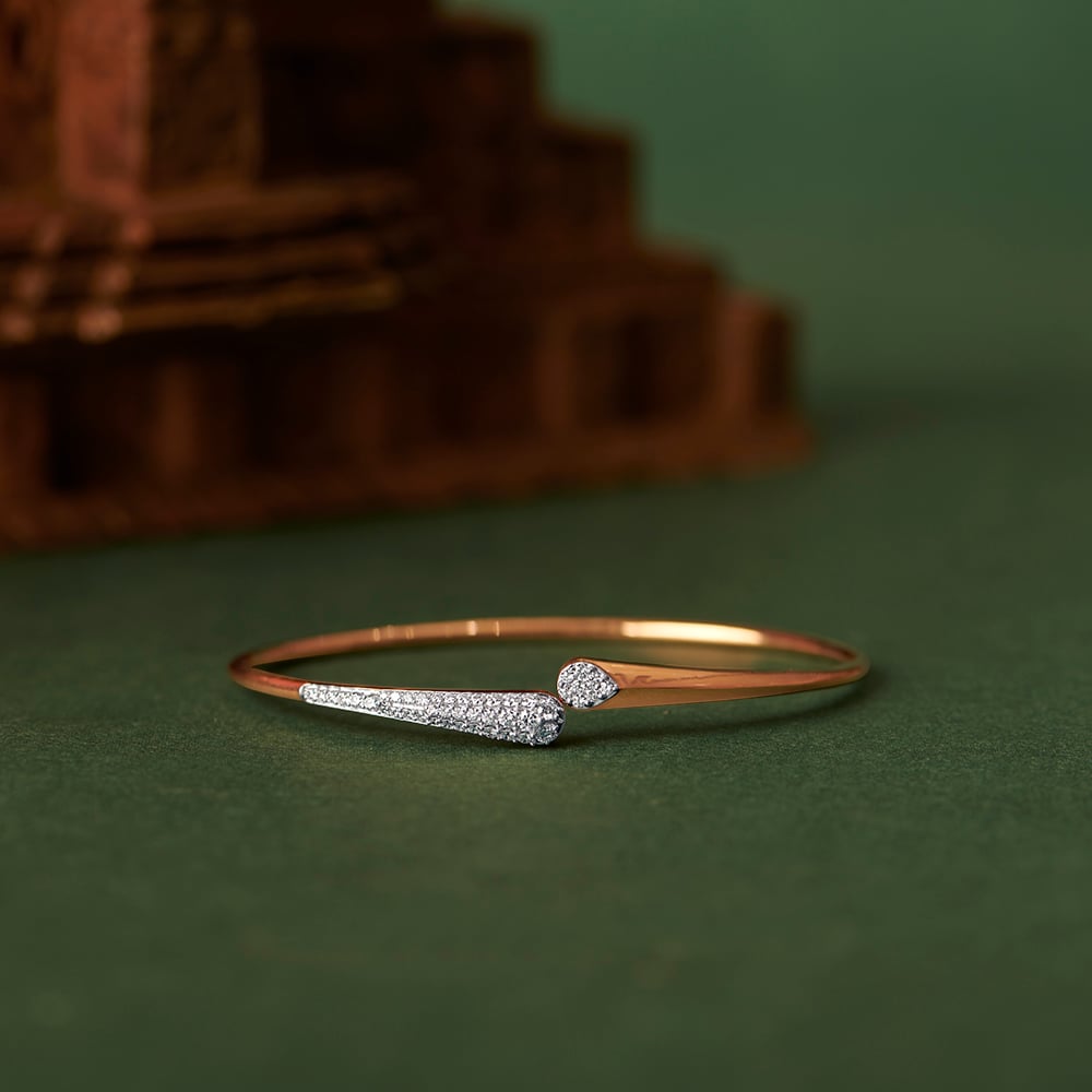 Sleek Radiance Diamond Bangle,,hi-res image number null