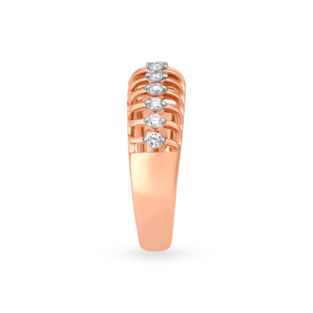 Surreal Multi Stone Rose Gold and Diamond Ring,,hi-res image number null