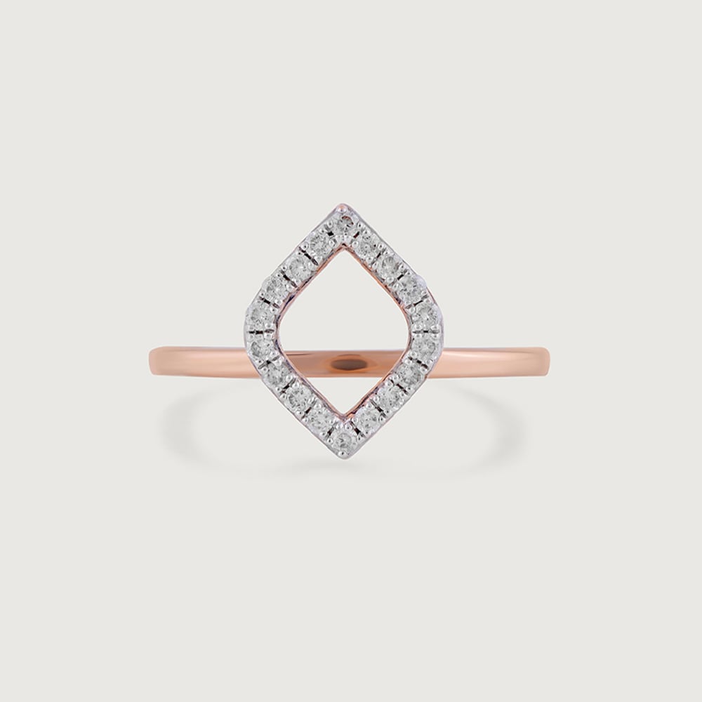 Vintage Glam Gold & Diamond Finger Ring,,hi-res image number null