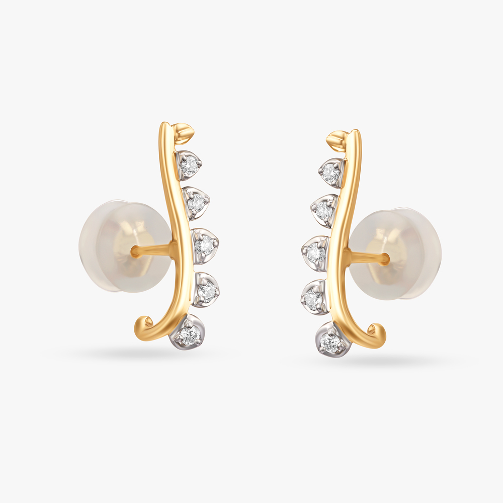 Celestial Elegance Diamond Stud Earrings