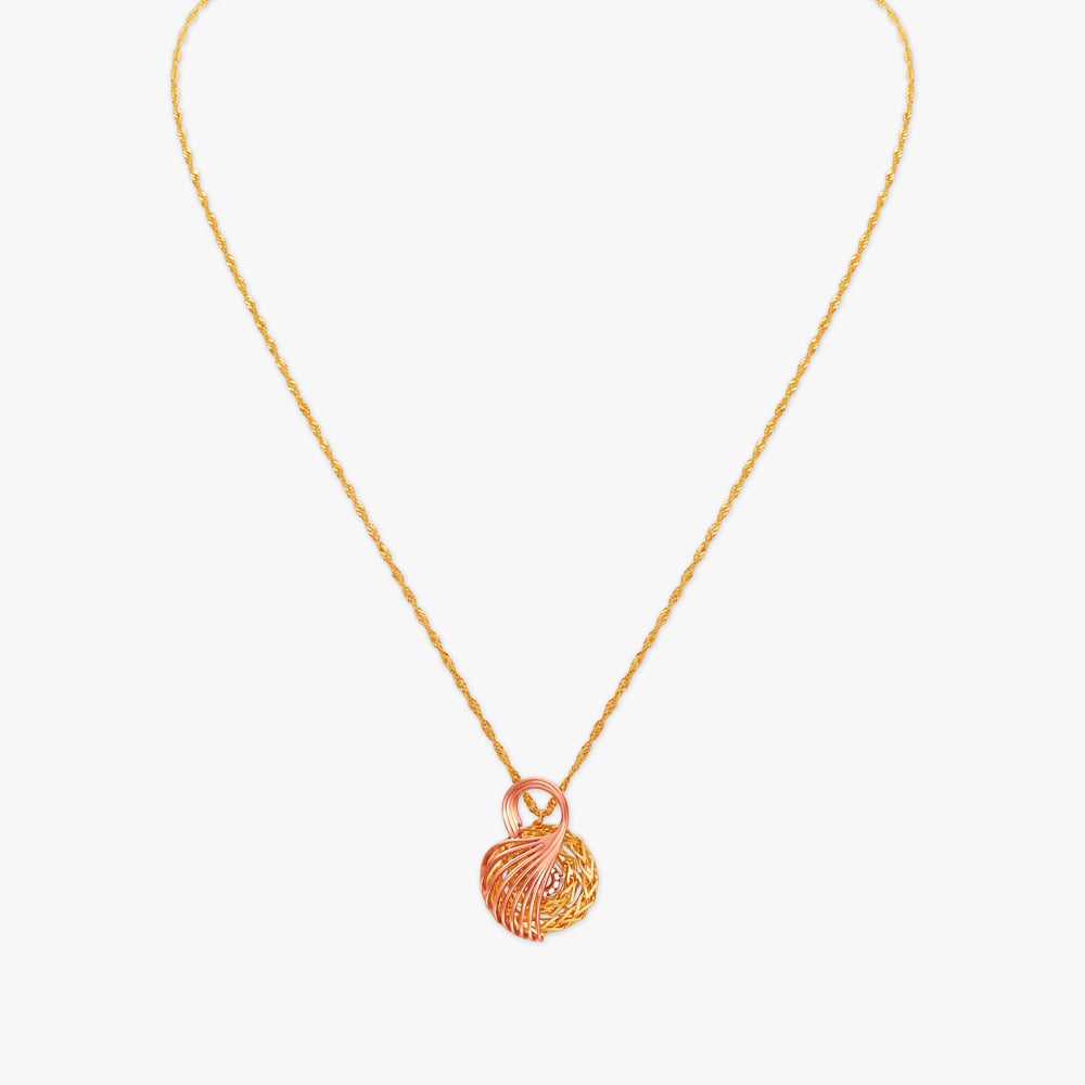 Stunning Seashell Pendant with Chain,,hi-res image number null