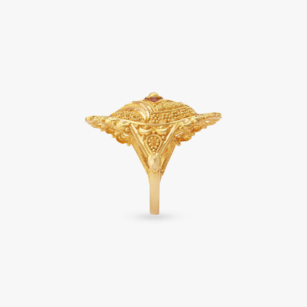 Majestic Petals Gold Ring,,hi-res image number null
