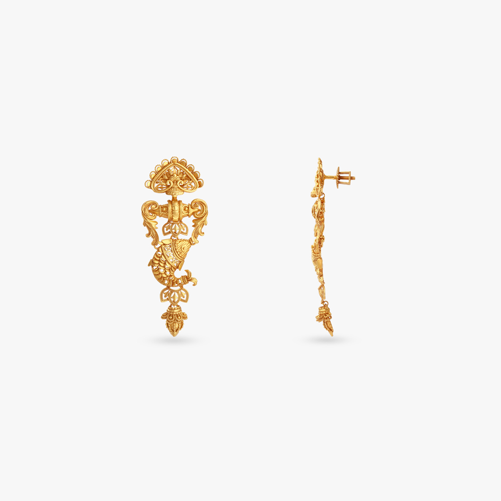 Serene Pond Gold Necklace Set,,hi-res image number null