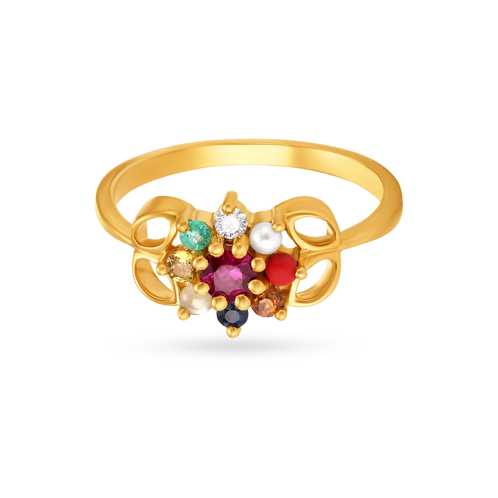 Precious Navaratnam Finger Ring,,hi-res image number null