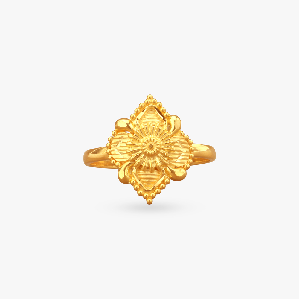 

Sunlit Heritage Gold Ring