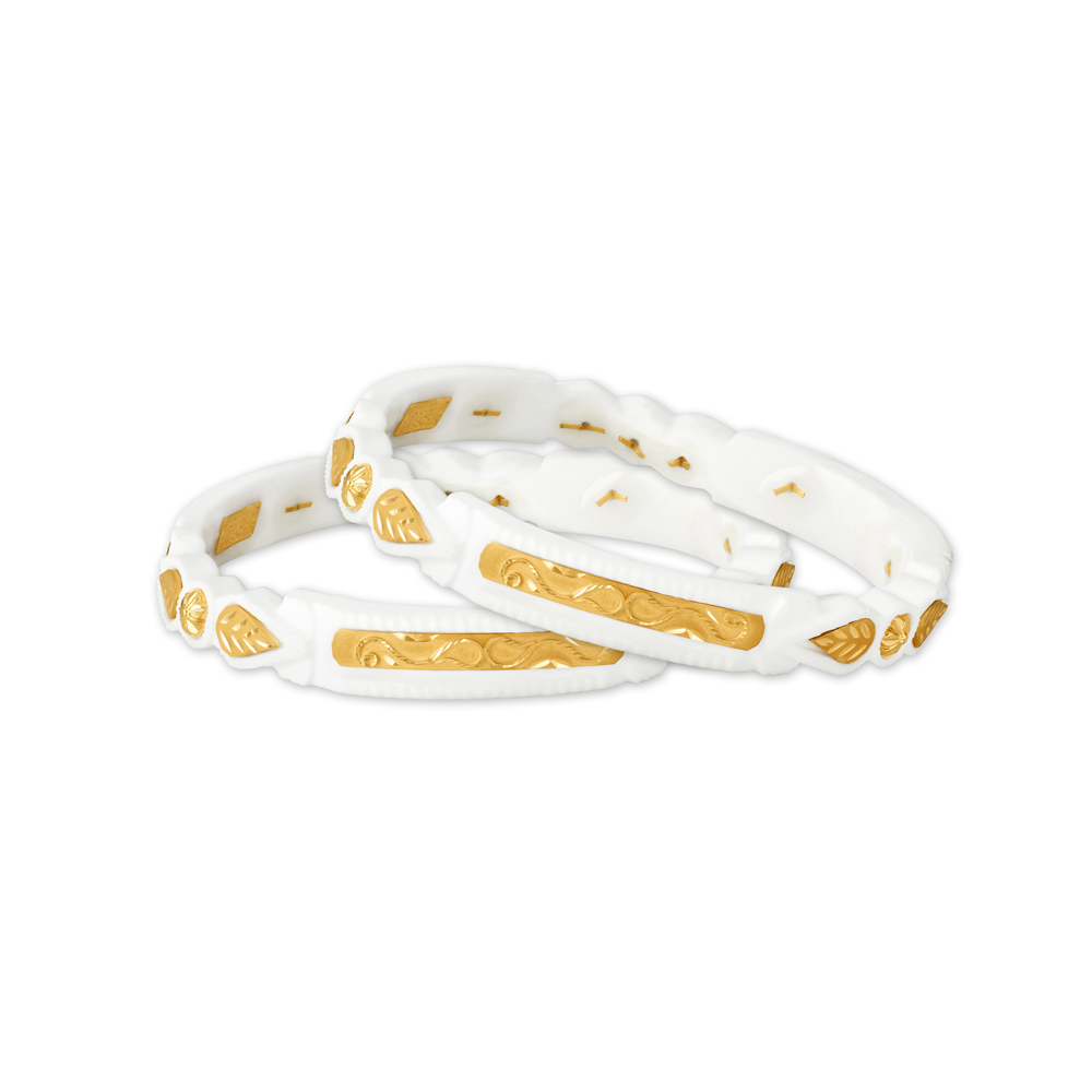 Pristine Bengali Gold Shankha Bangles