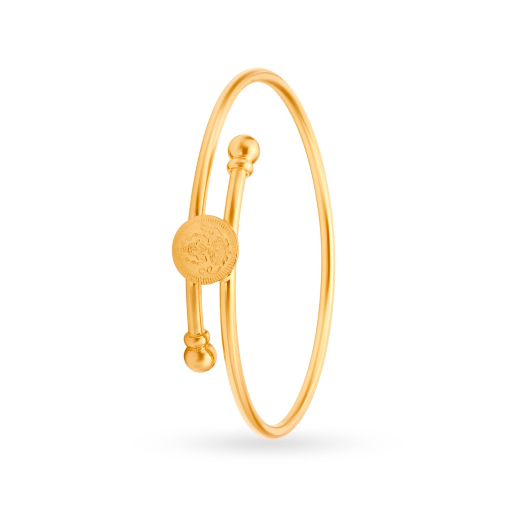 Traditional Temple Gold Bangle,,hi-res image number null