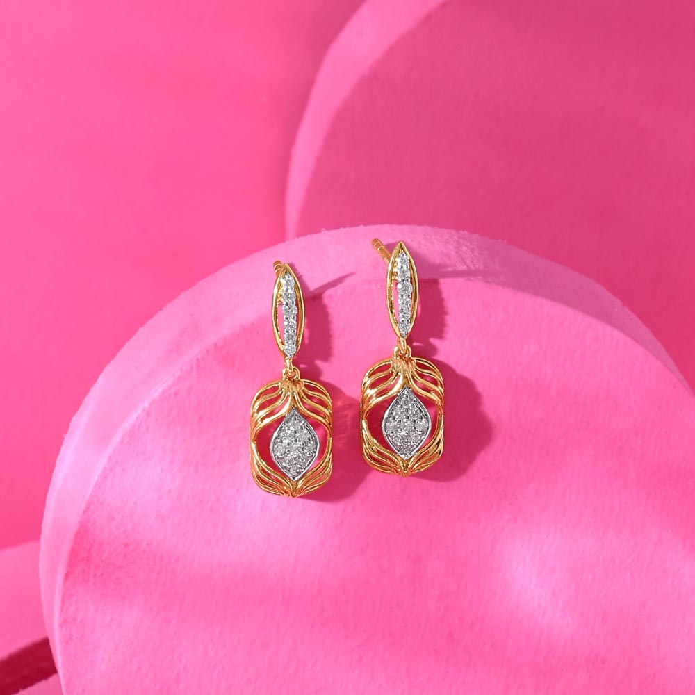 Arcade Shine Diamond Drop Earrings,,hi-res image number null