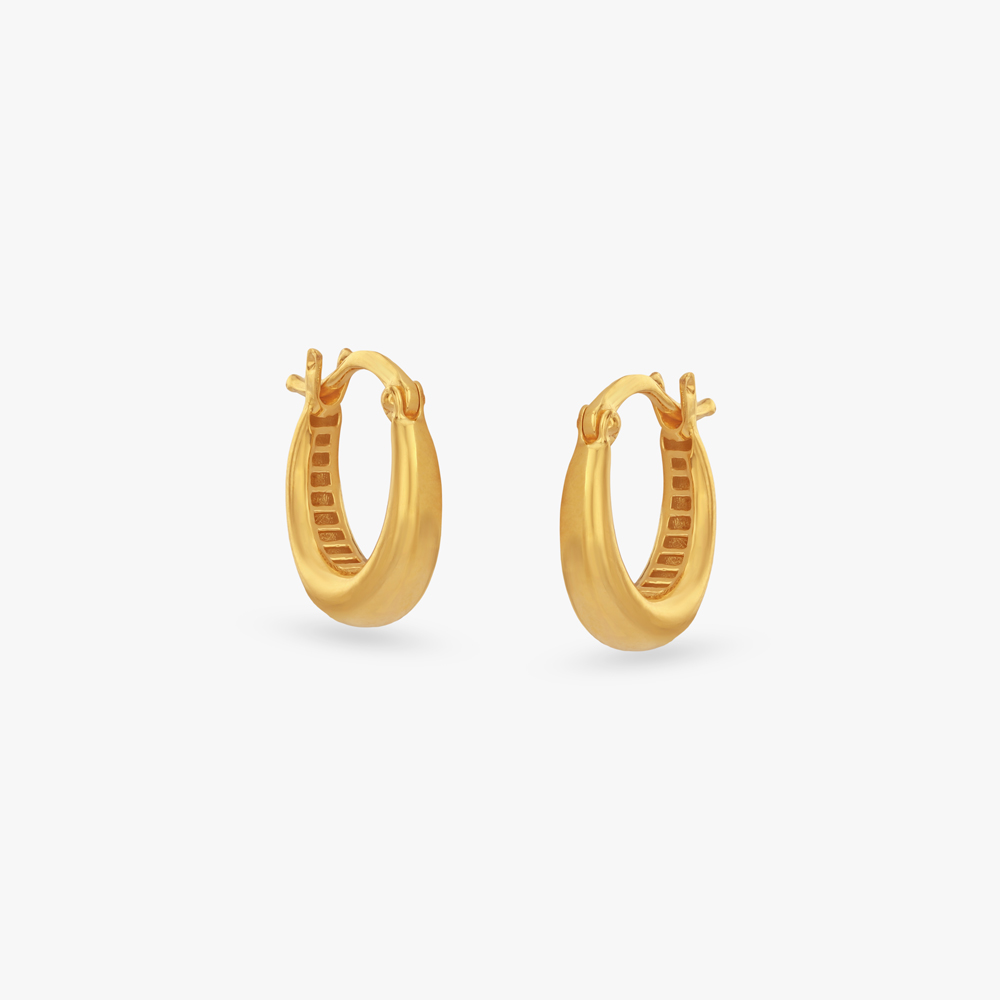 

Soft Shine gold Hoop Earrings