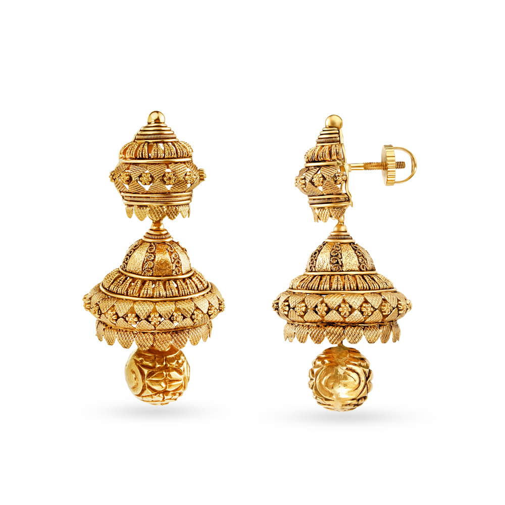 Regal Traditional Gold Necklace Set Perfect for the Indian Bride,,hi-res image number null