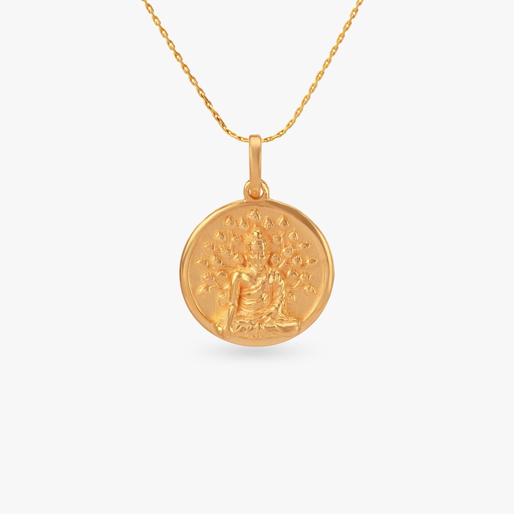 

Serene Buddha Gold Pendant