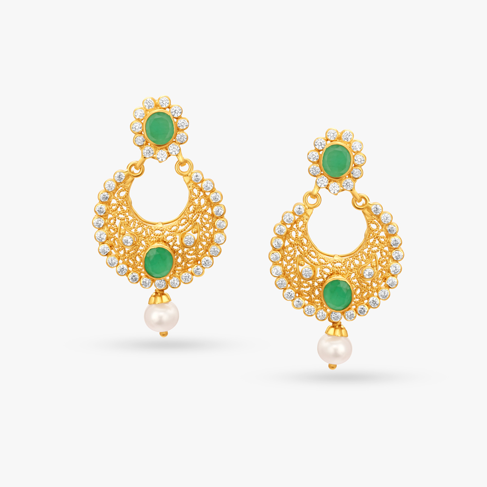 Vogue Gold Drop Earrings,,hi-res image number null