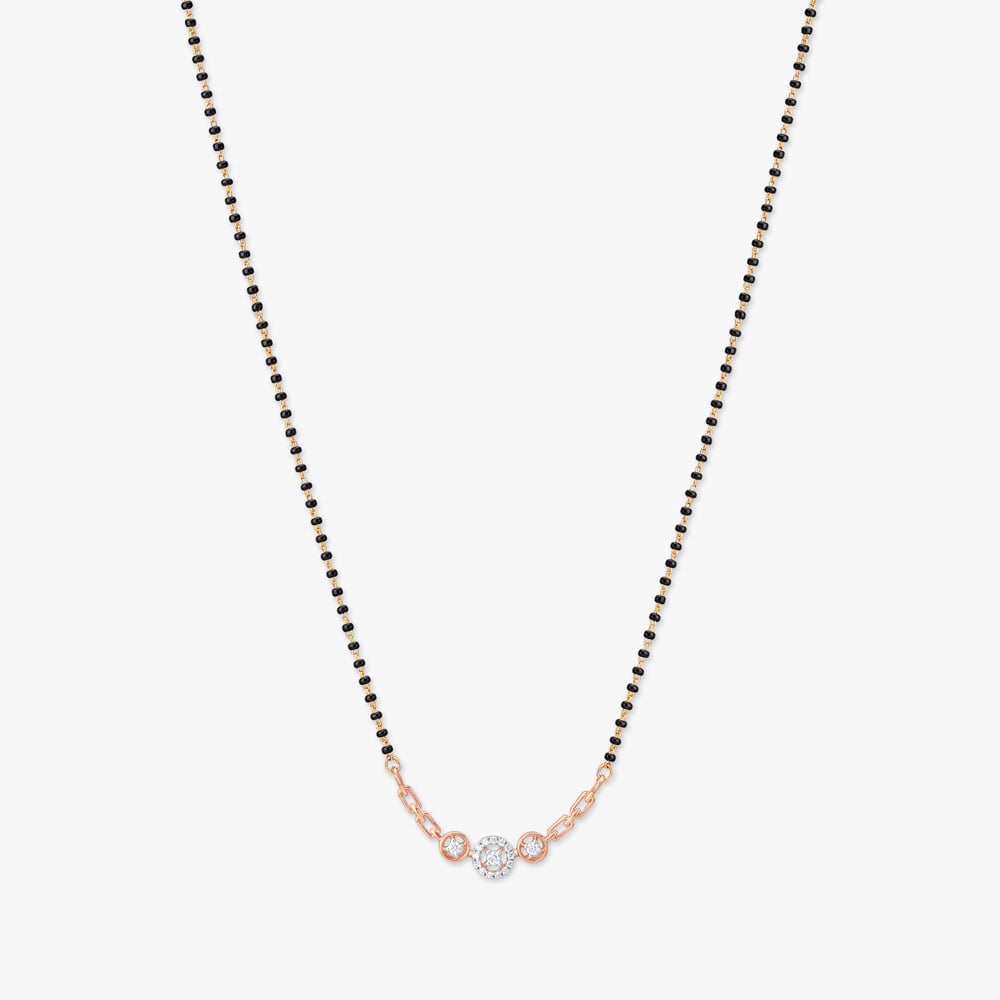 Circle Charm Diamond Mangalsutra,,hi-res image number null