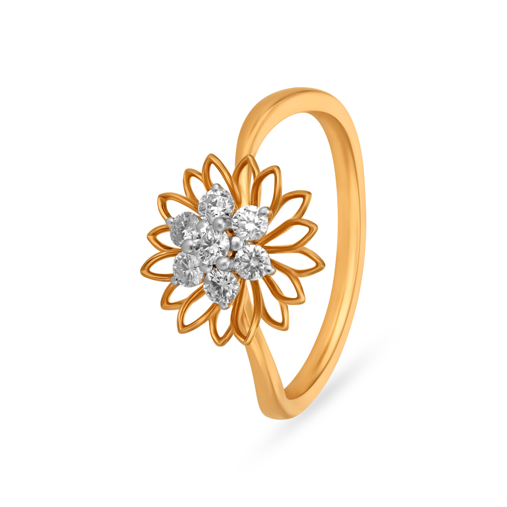 Gorgeous Floral Diamond Ring,,hi-res image number null