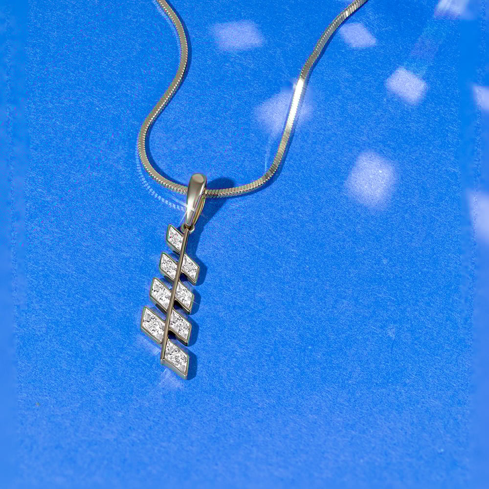 Electric Sequin Gold & Diamond Pendant,,hi-res image number null