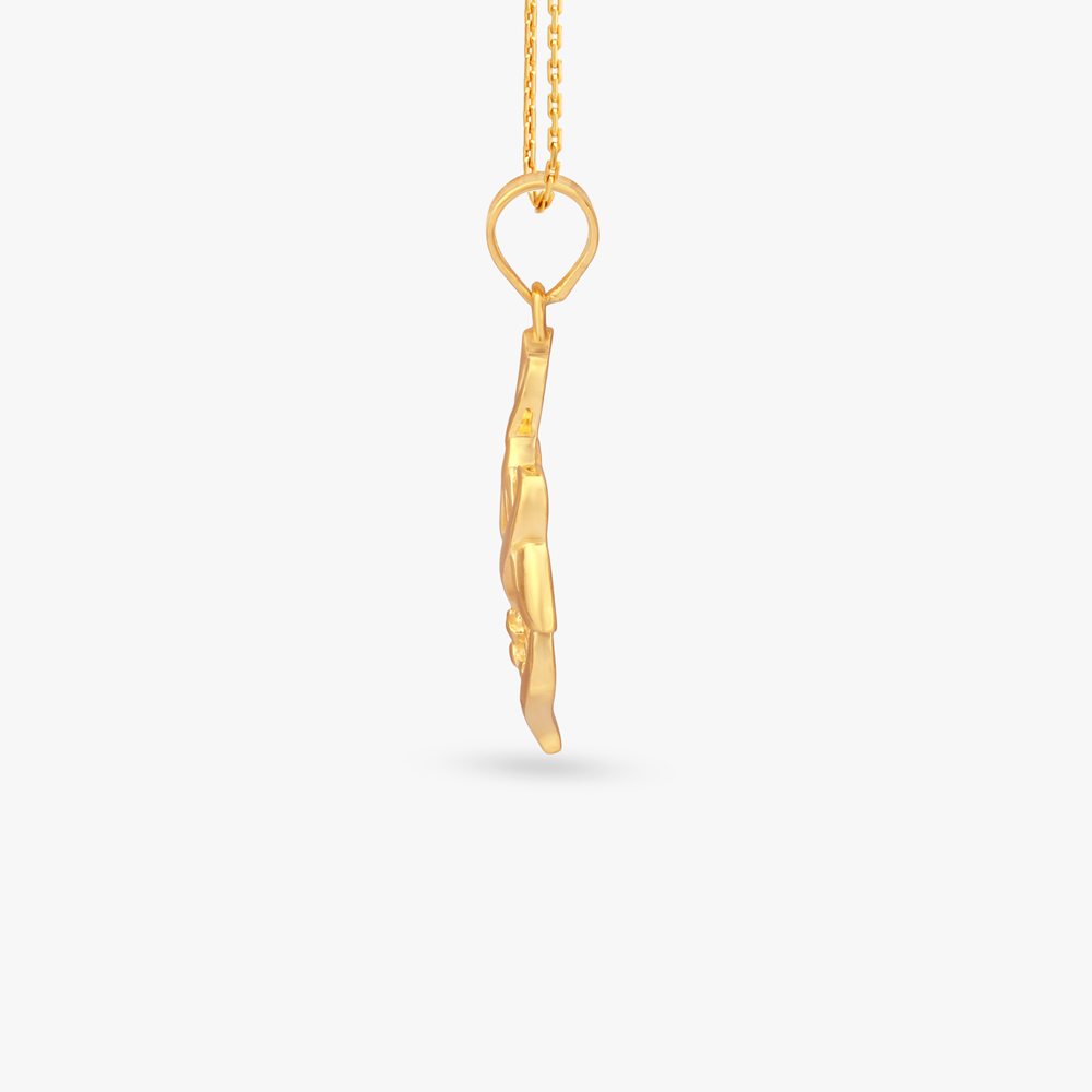 Twirl Bloom Gold Pendant,,hi-res image number null
