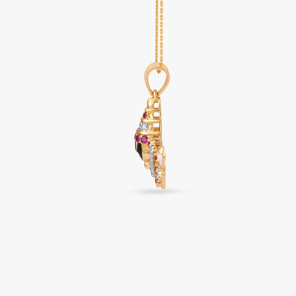 Sacred Balaji Diamond Pendant,,hi-res image number null