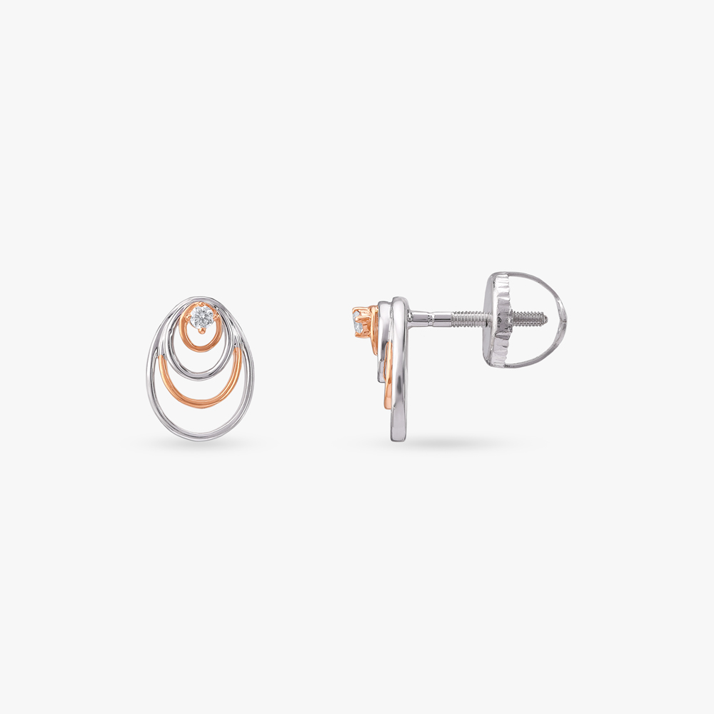 Eclipse Orbit Diamond Stud Earrings,,hi-res image number null