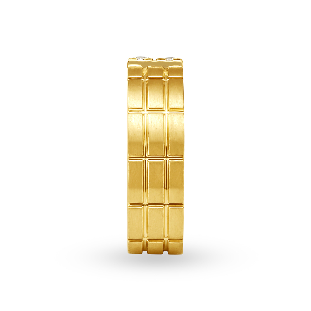 Grid Diamond Men's Finger Ring,,hi-res image number null