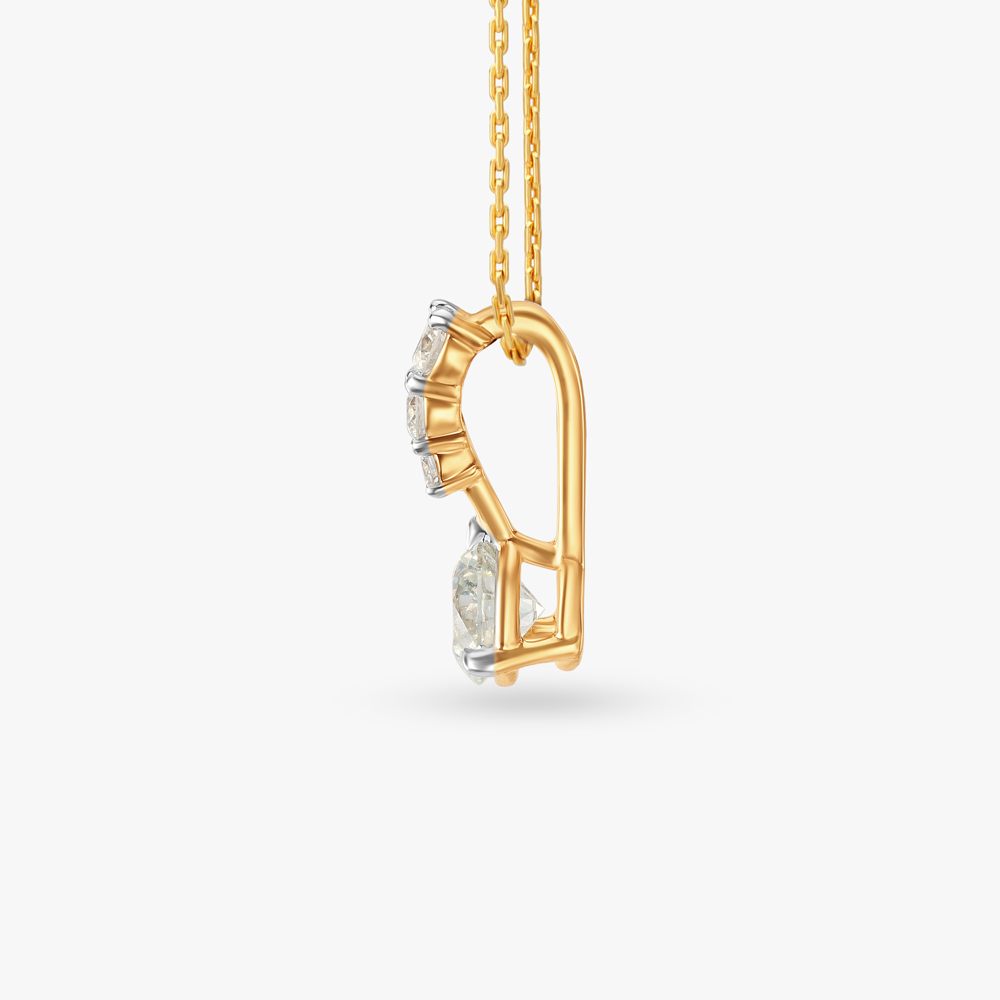 Ethereal Radiance Solitaire Pendant,,hi-res image number null