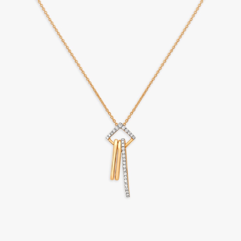 Symphony Of diamonds Pendant with Chain