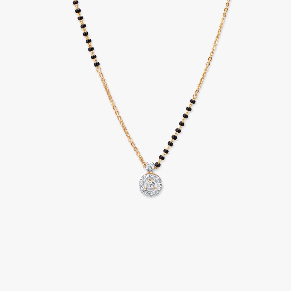 Orbiting Spark Diamond Gold Mangalsutra,,hi-res image number null