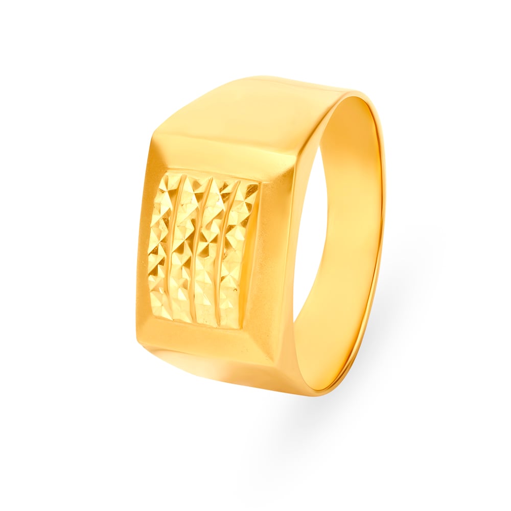 22k Plain Gold Ring JGS-2109-05015 – Jewelegance