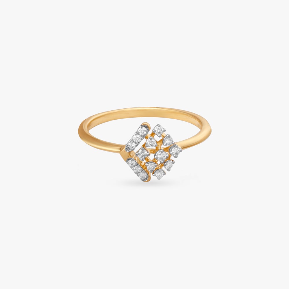 Modern Mosaic Diamond Ring,,hi-res image number null