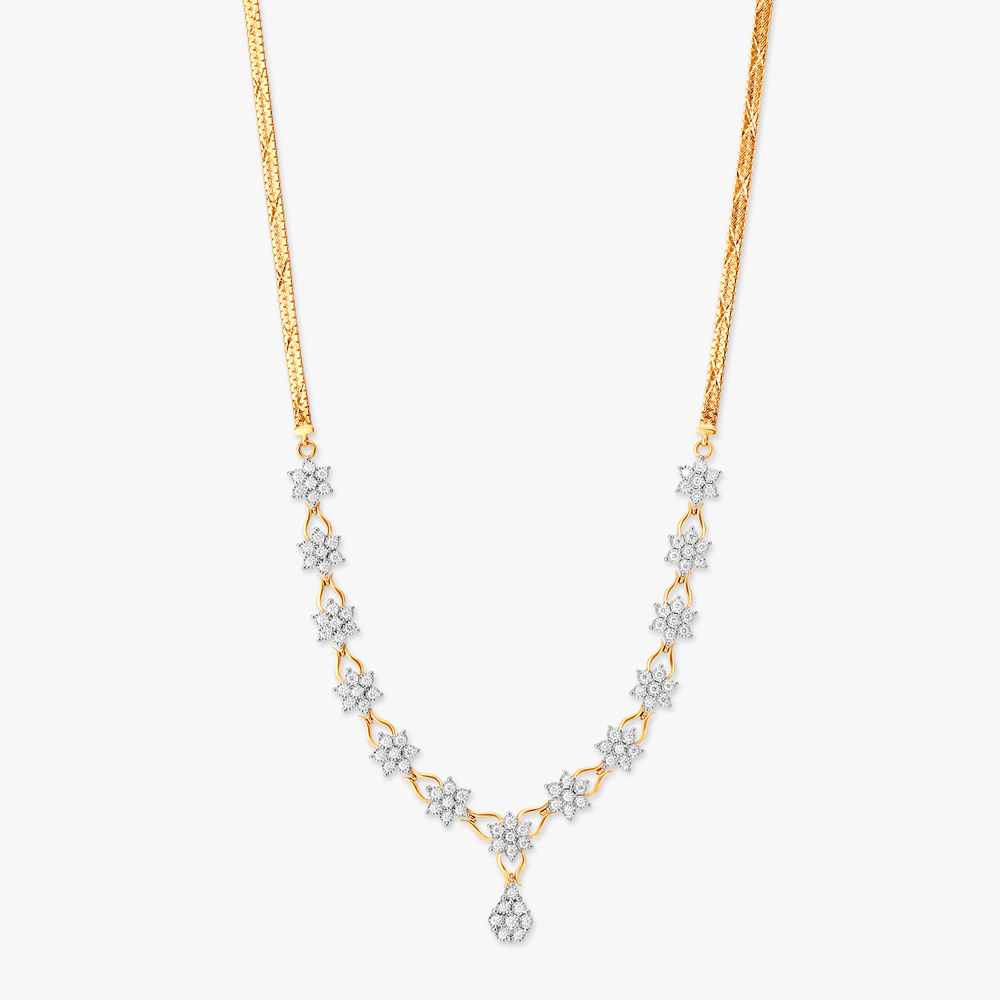 Blooming Beauty Diamond Necklace Set,,hi-res image number null