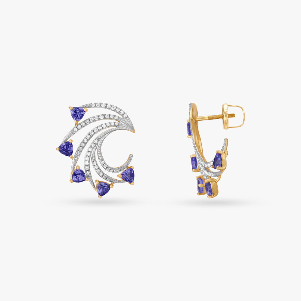 Blue for you Stud Earrings,,hi-res image number null
