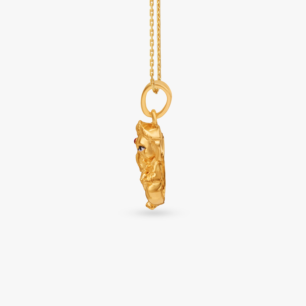 Siddhi Vinayaka Gold Pendant,,hi-res image number null