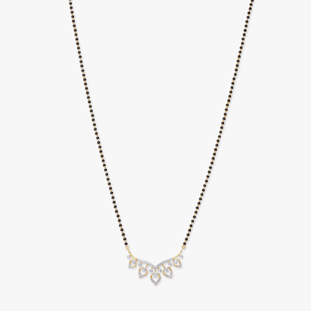 Cascading Hearts Diamond Mangalsutra,,hi-res image number null