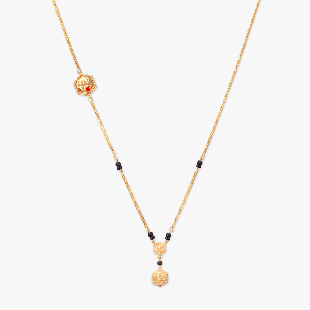 Radiant Blocks Gold Mangalsutra,,hi-res image number null