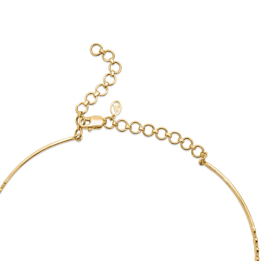 18KT Yellow Gold Floral Choker Neckwear,,hi-res image number null