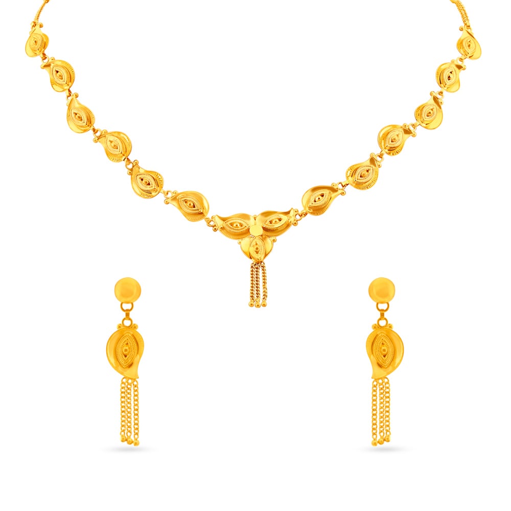 Ravishing Mango Design Necklace Set,,hi-res image number null