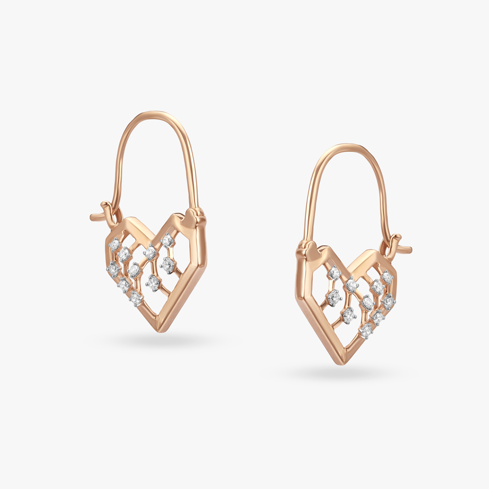 Buy heart earrings for women in silver online Best gift for women for  anniversary and birthday