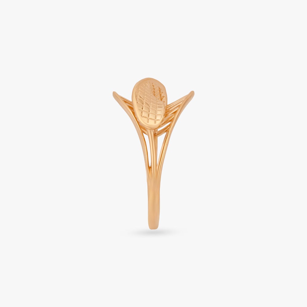 Vein Crossover Gold Ring,,hi-res image number null