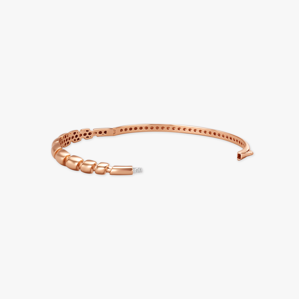Chic Fluidity Rose Gold Bangle,,hi-res image number null