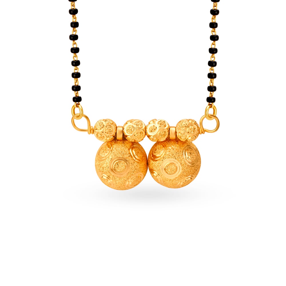 Lustrous Gold Mangalsutra Pendant,,hi-res image number null