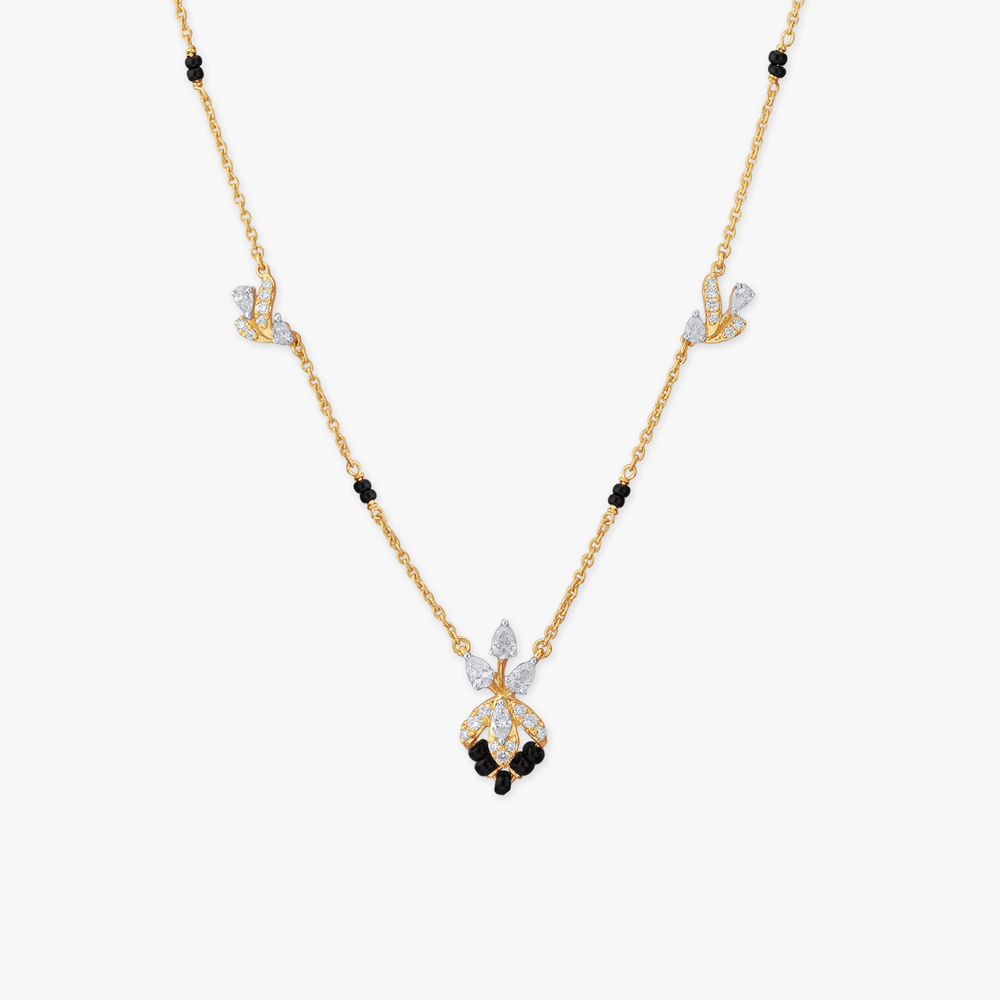 

Delicate Bloom Diamond Mangalsutra