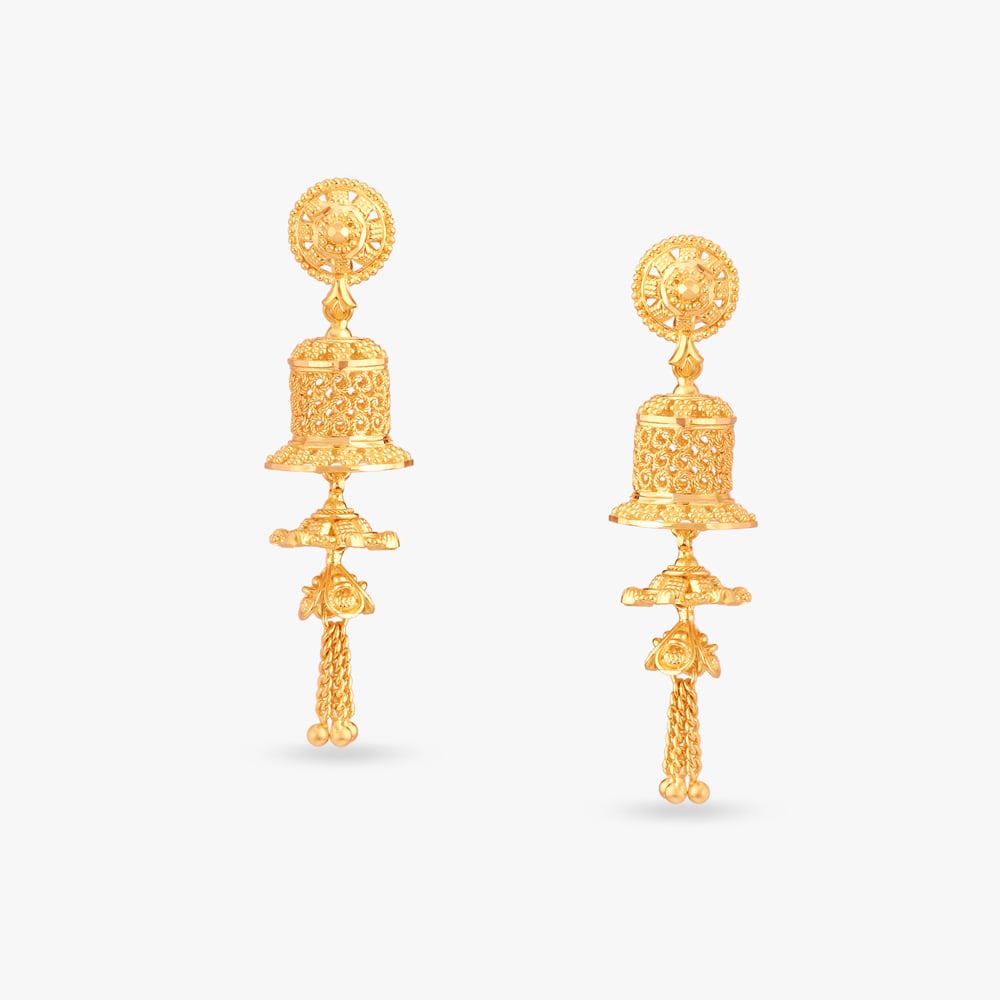 Opulent Traditional Jhumkas,,hi-res image number null