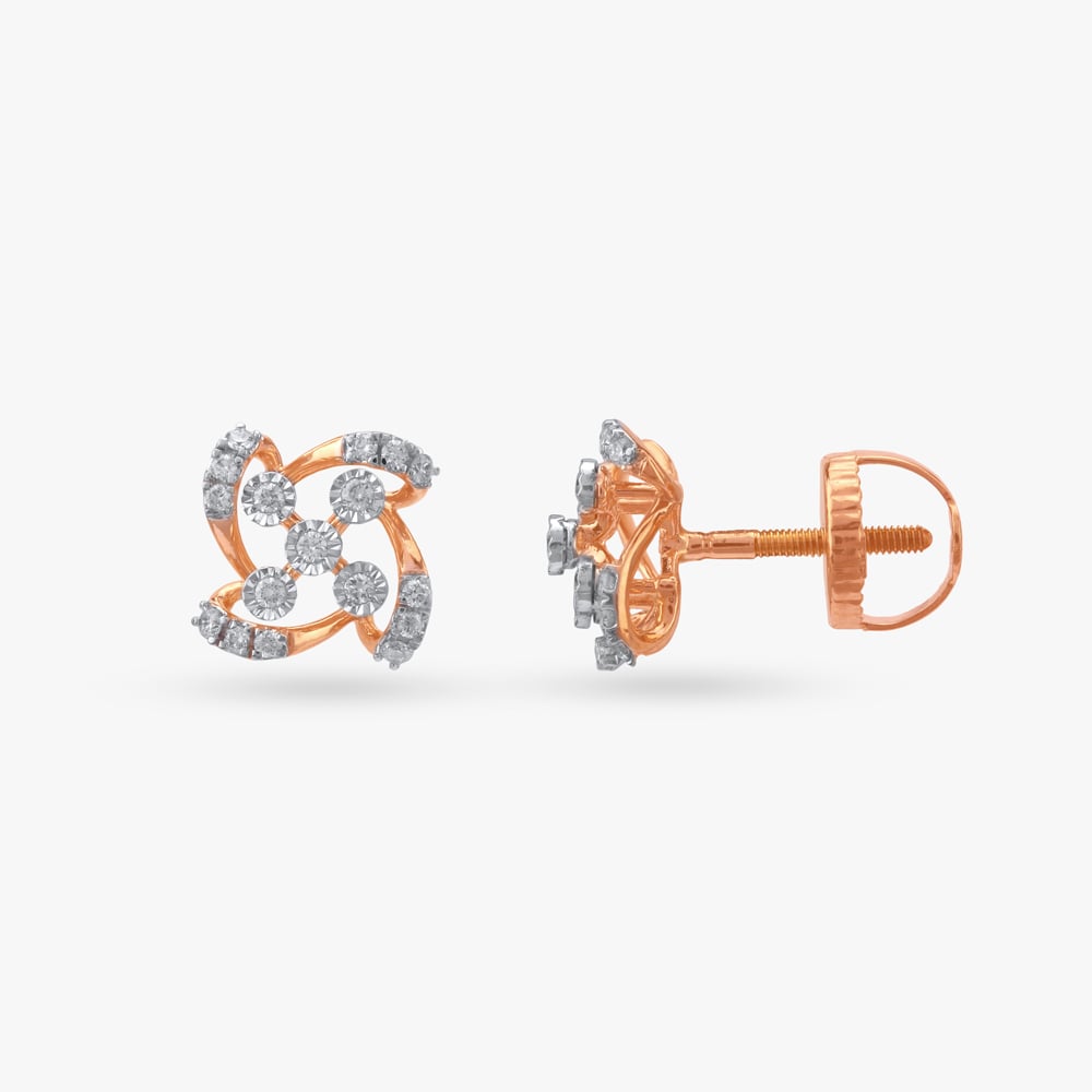 Rosalia Bloom Diamond Pendant and Earrings Set,,hi-res image number null