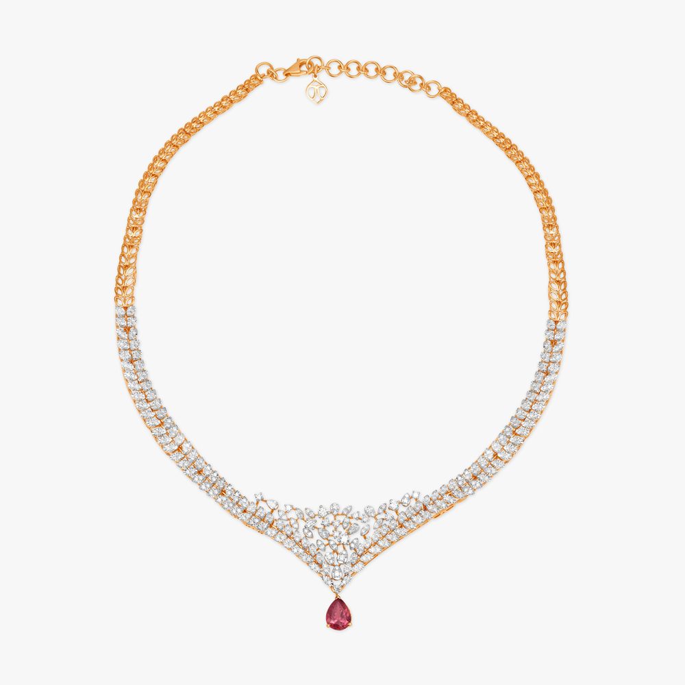 Epitome of Grace Natural diamond Necklace Set,,hi-res image number null