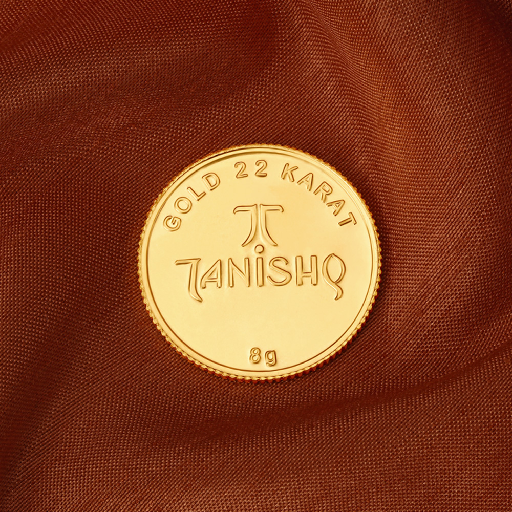 Thanjavur temple 8 gram Gold Coin,,hi-res image number null