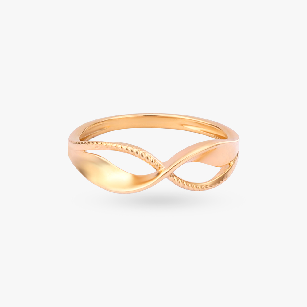 Eternal Curve Gold Ring,,hi-res image number null