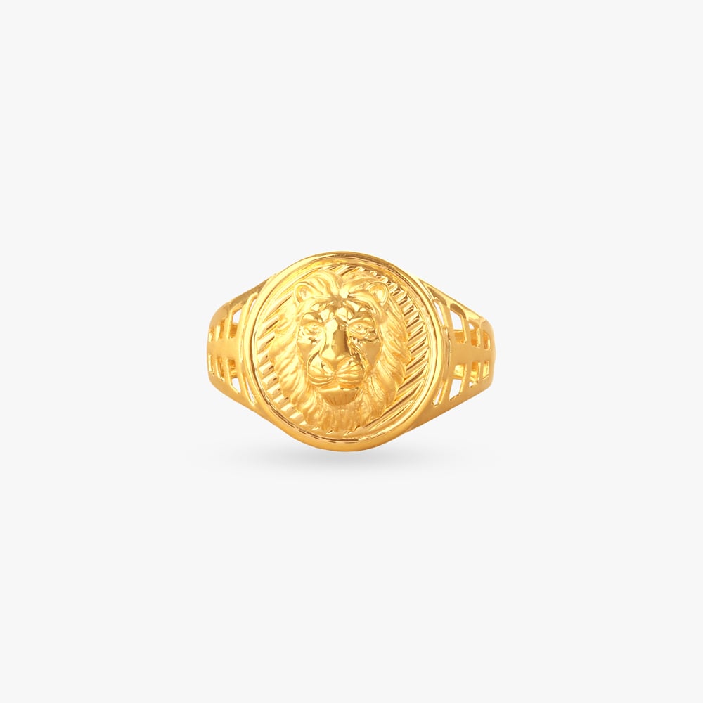 

Majestic Roar Gold Ring for Men