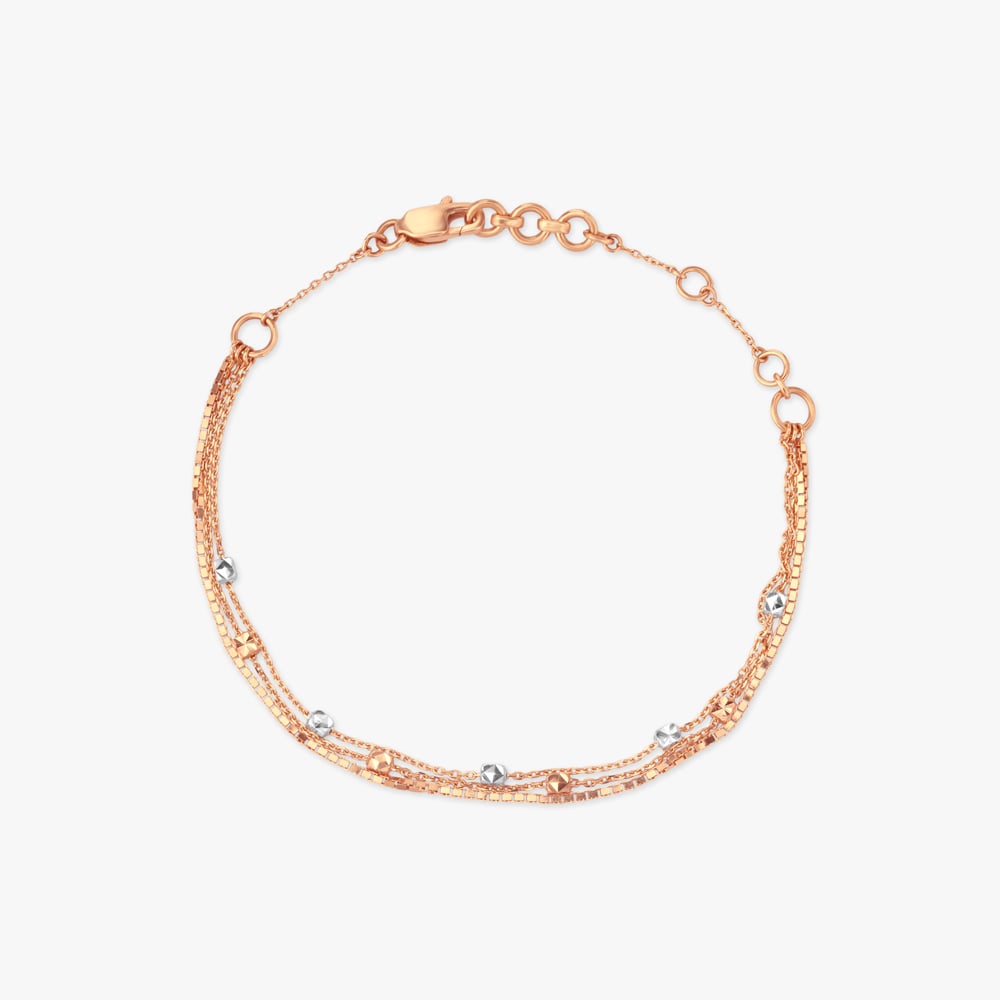 Floating Bead Gold Bracelet,,hi-res image number null