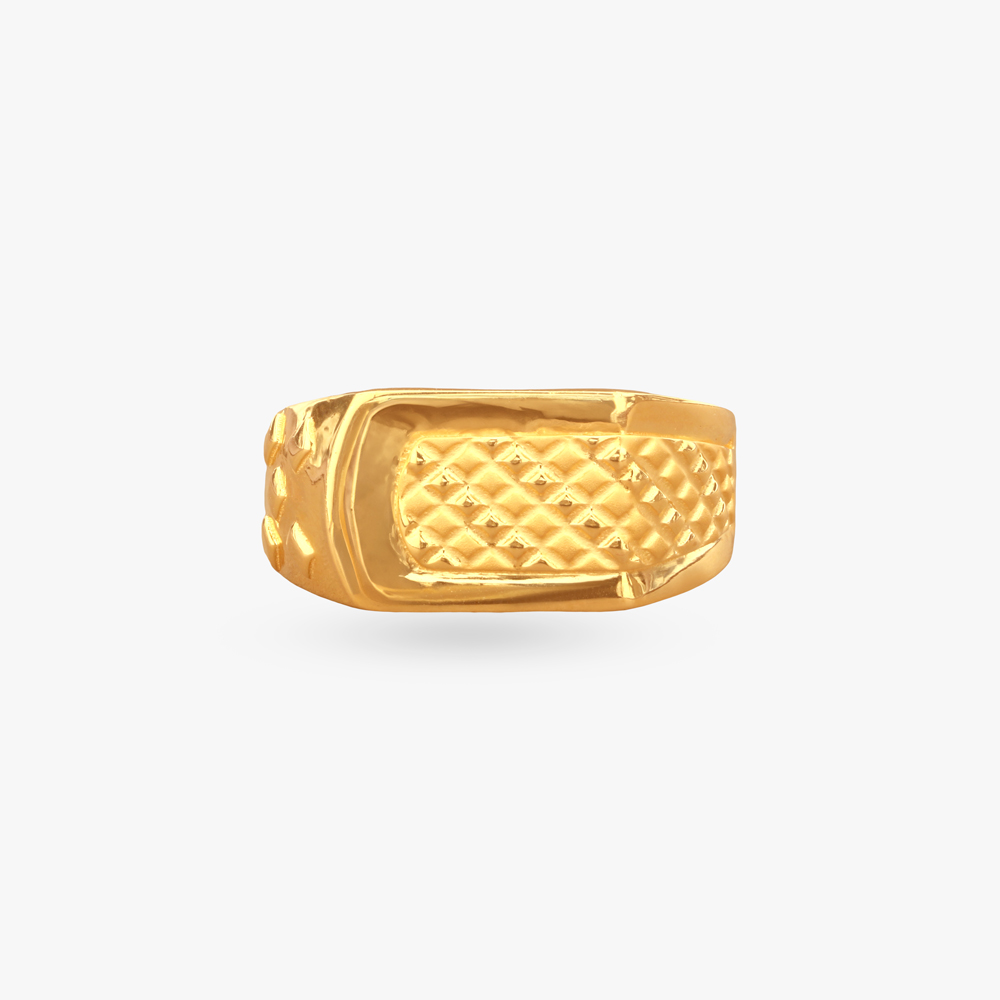 Urban Mark Gold Ring for Men,,hi-res image number null